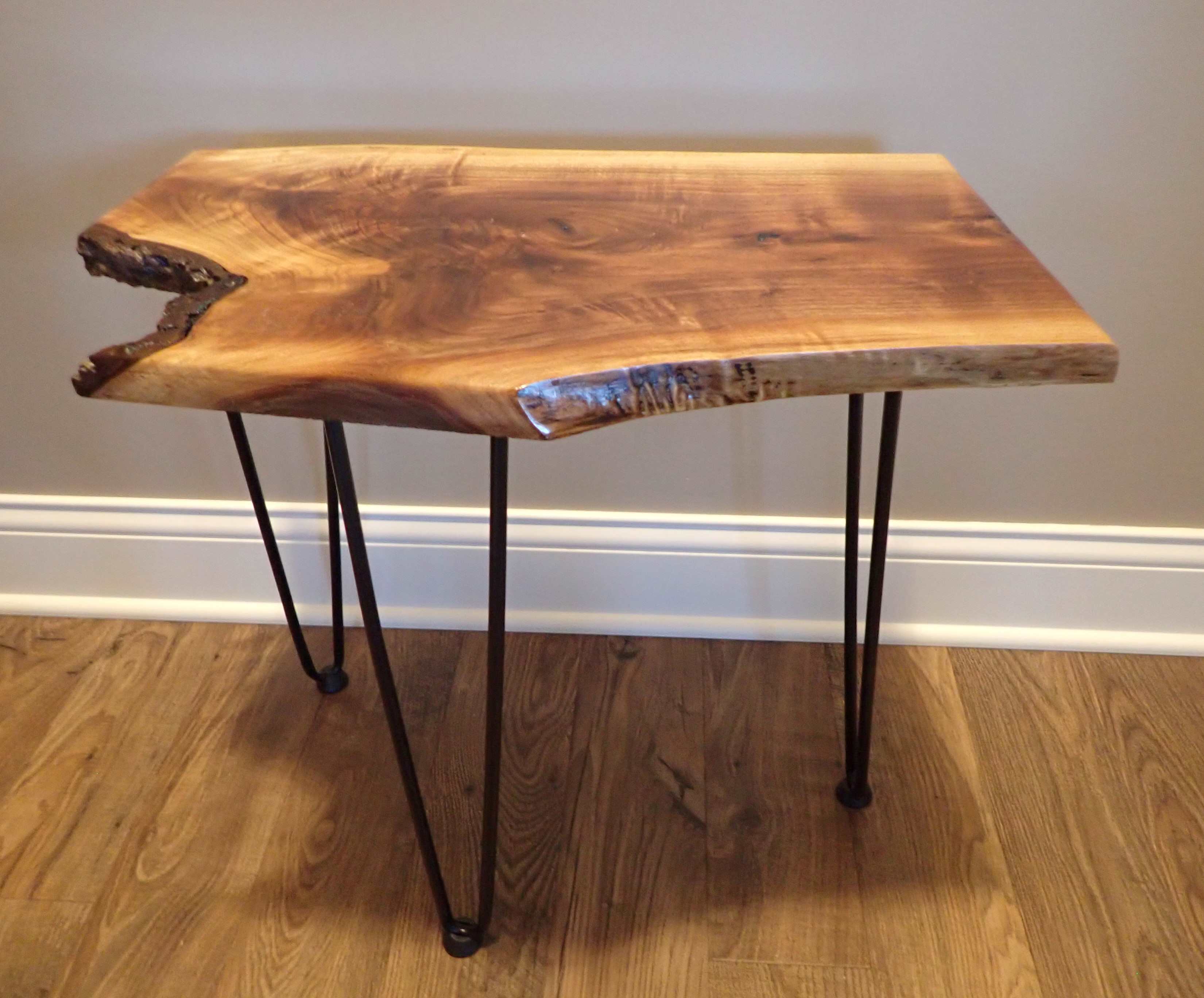 wood end table